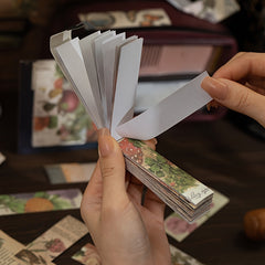 50pcs Retro Plant Flower Butterfly Sticker Book DIY Photo Album Decor