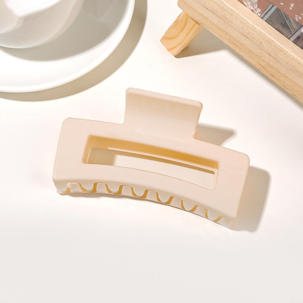 Multicolor Acrylic Hair Clip Thick Rectangle Claw Clips