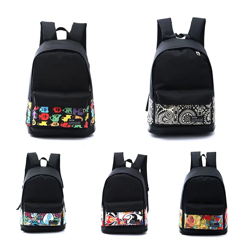 Girls Preppy Style Backpack Vintage Rucksack 15