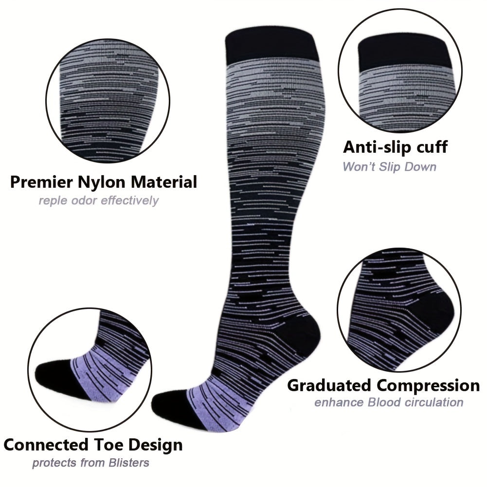 Knee High Compression Socks 20-25mmHg Leg Support Men All Seasons
