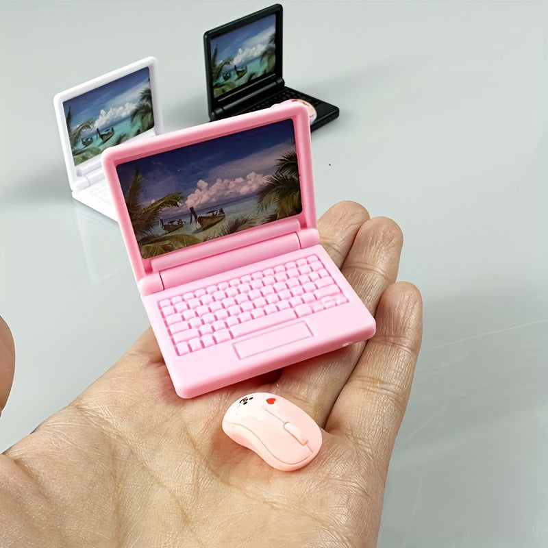 2pcs Mini ABS Plastic Computer Mouse & Laptop Accessories Pink