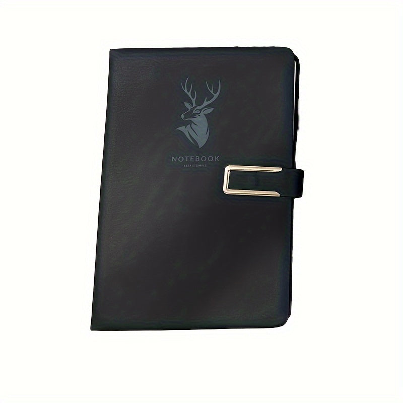 360 Pages Leather A5 Notebook with Buckle for Home Office Study