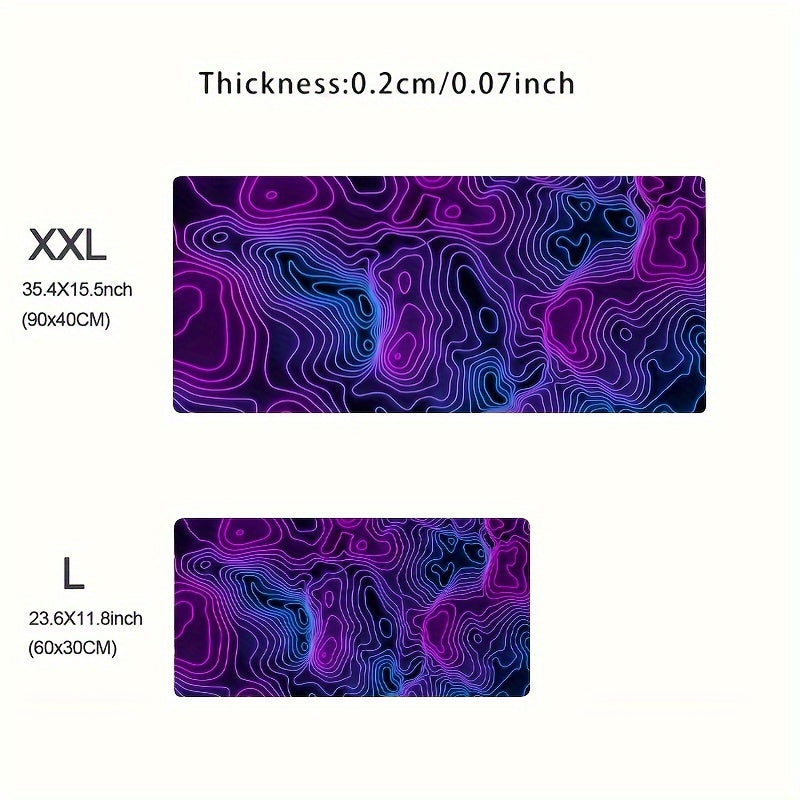 Line Art Game Large Mouse Pad HD Print Office Computer Table Mat