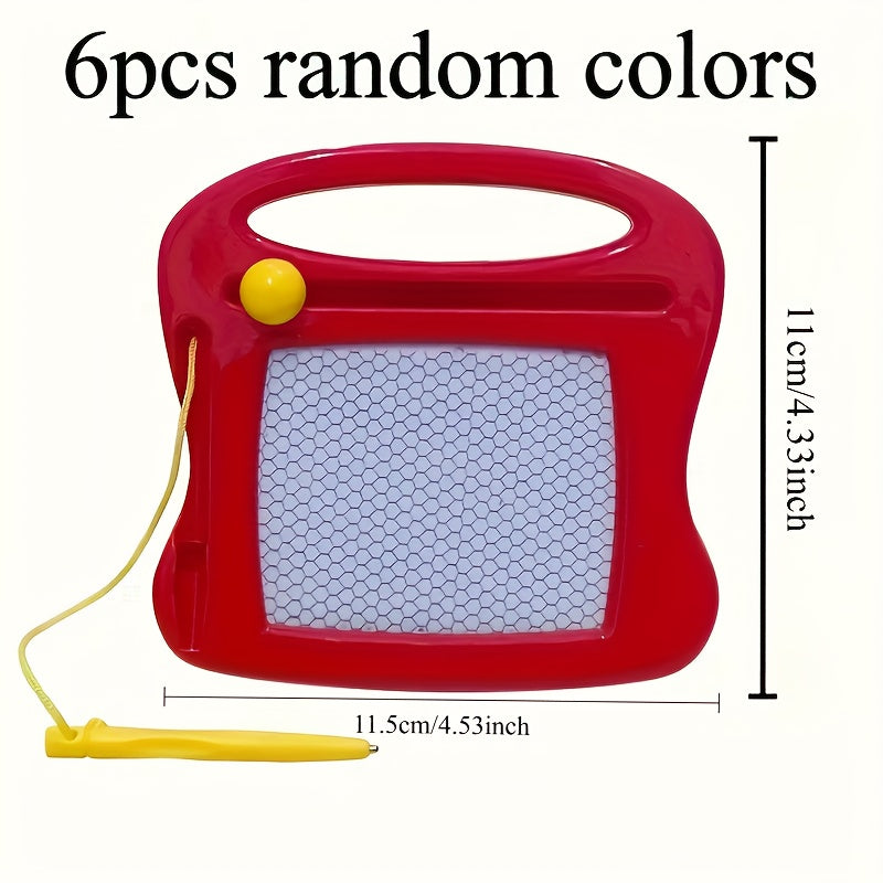 6pcs Magnetic Drawing Boards for Kids - Erasable Doodle Sketch Pads