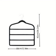 3pcs Pants Clothes Hanger Space Saving Non Slip Pants Rack Hanger