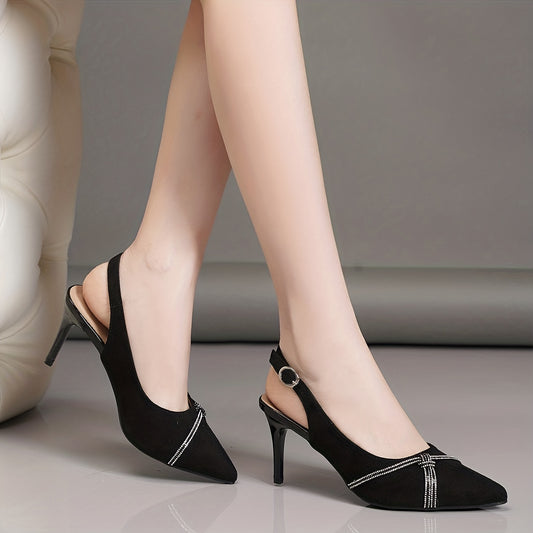 Women's Rhinestone Stiletto Heels Point Toe Pumps