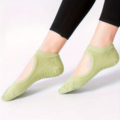 Backless Yoga Socks Non-slip Fitness Dance Socks