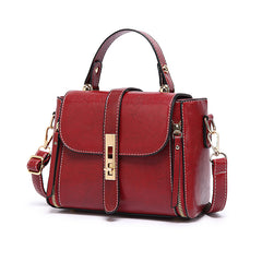 Retro Style Faux Leather Flap Purse Shoulder Bag