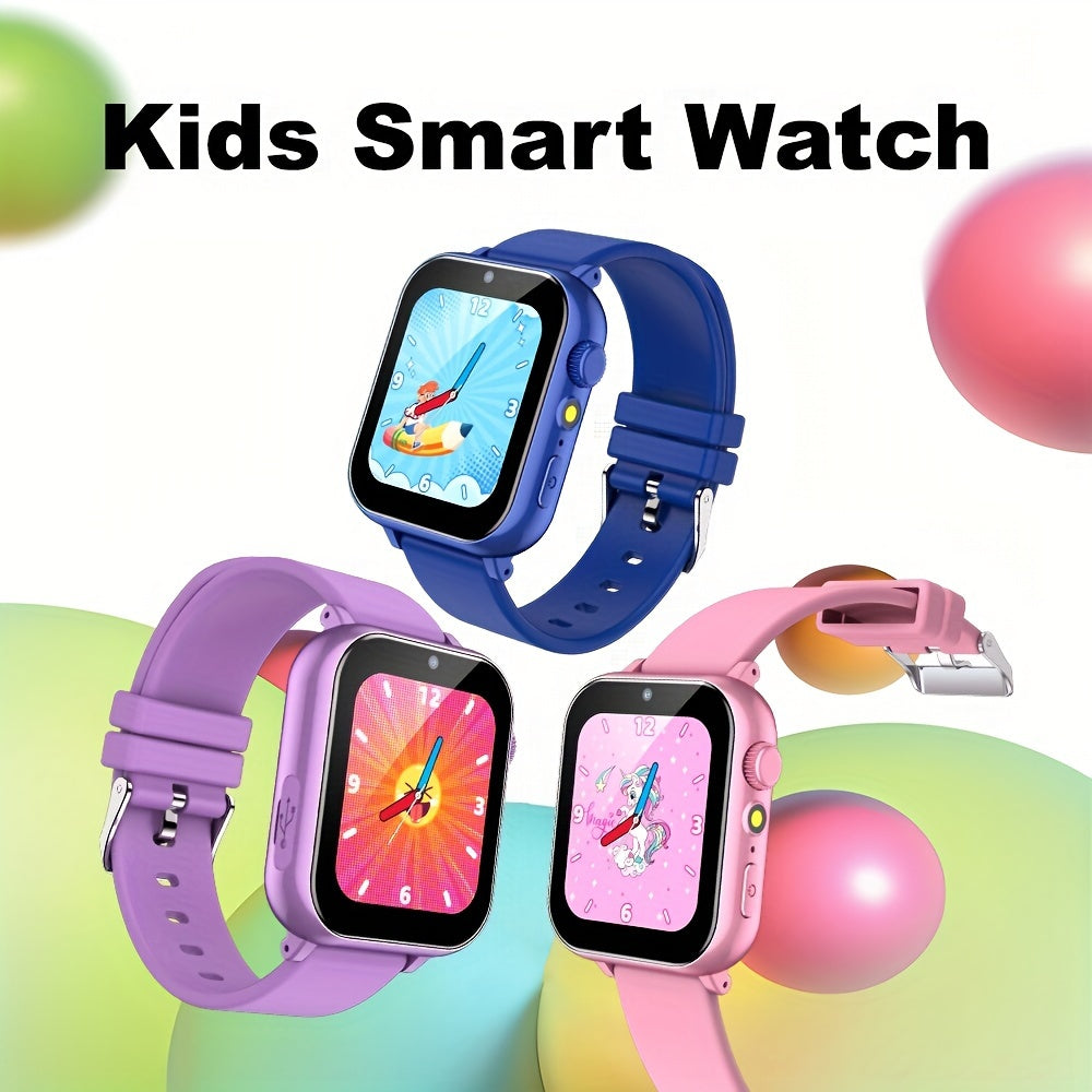 Kids Puzzle Game Watch 1.69" Screen Camera Video Music Learning Card Storybook