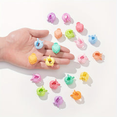 20pcs Mini Heart Hair Claw Clip for Women Girls Toddlers