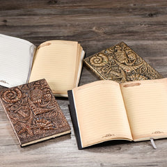 Embossed Notebook A5 100 Sheets Ocean Style Hand Ledger