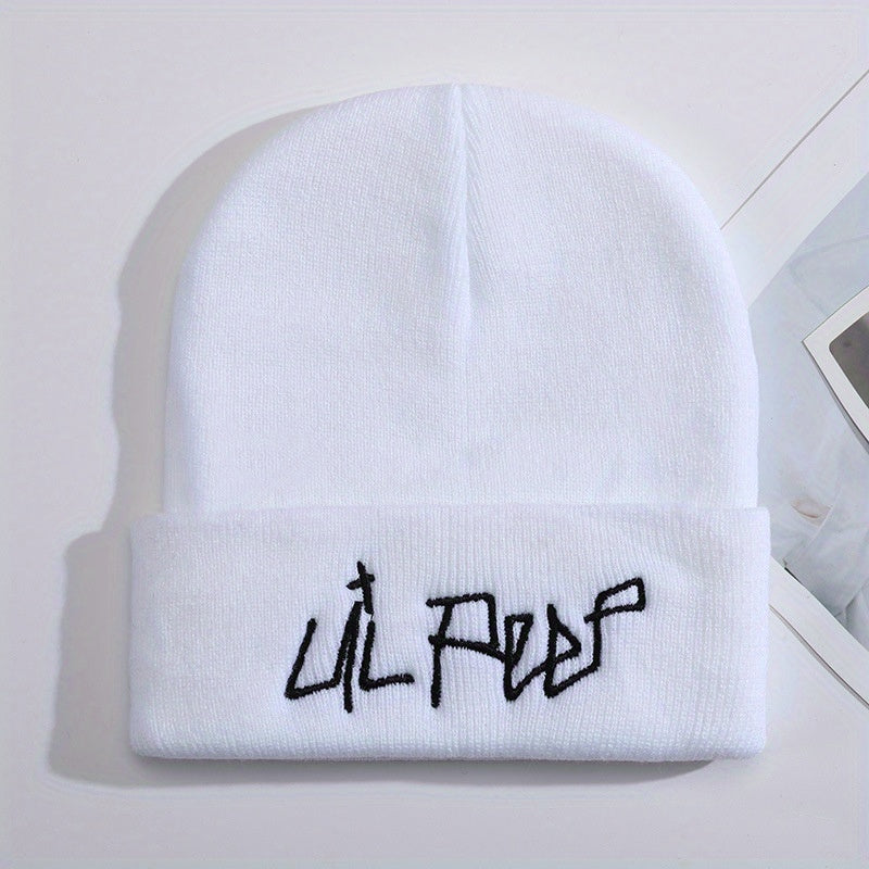 Lil Peep Cartoon Embroidered Warm Beanie Hat