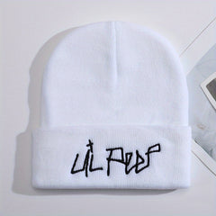 Lil Peep Cartoon Embroidered Warm Beanie Hat
