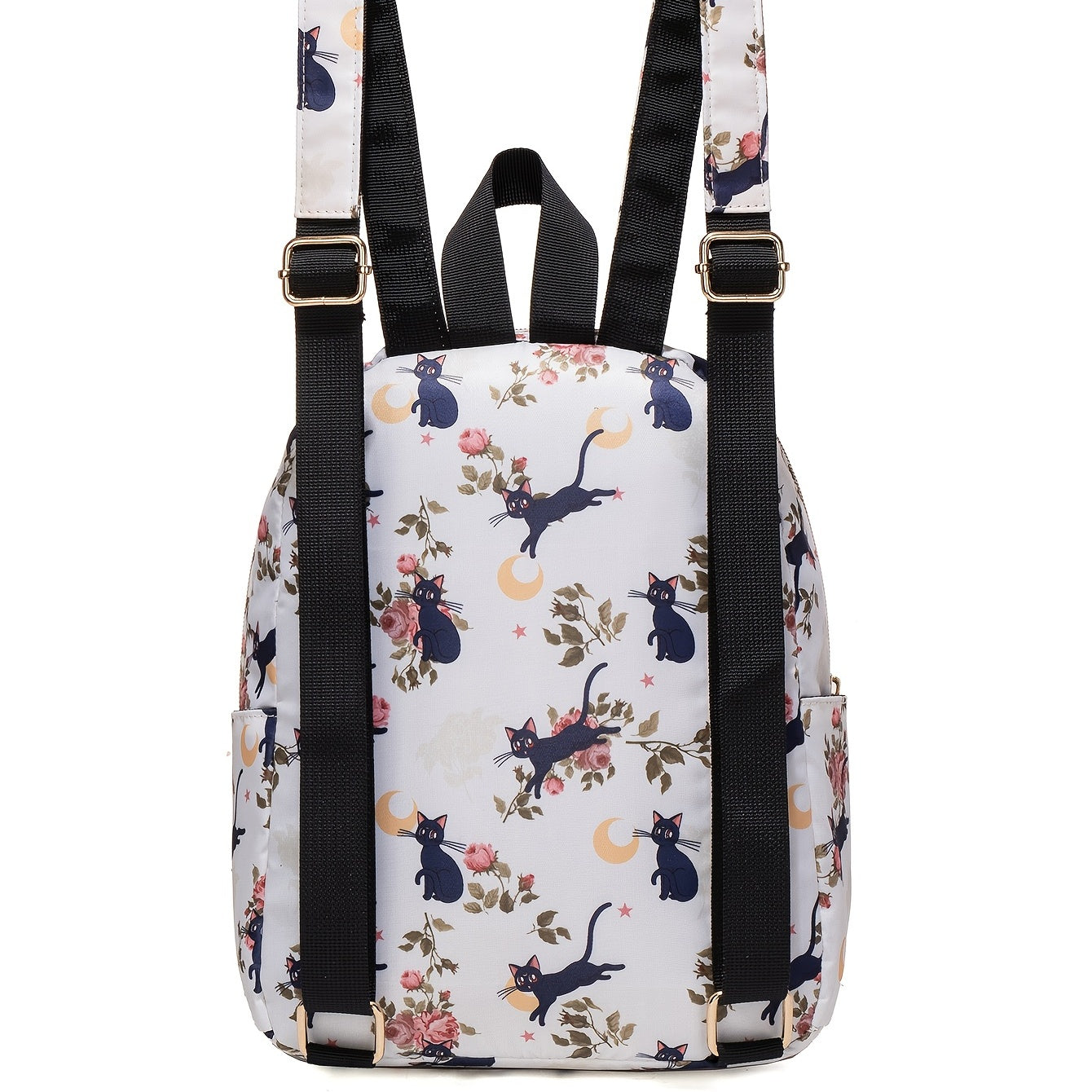 Cat Print Backpack Lightweight Daypack Casual Travel Bookbag