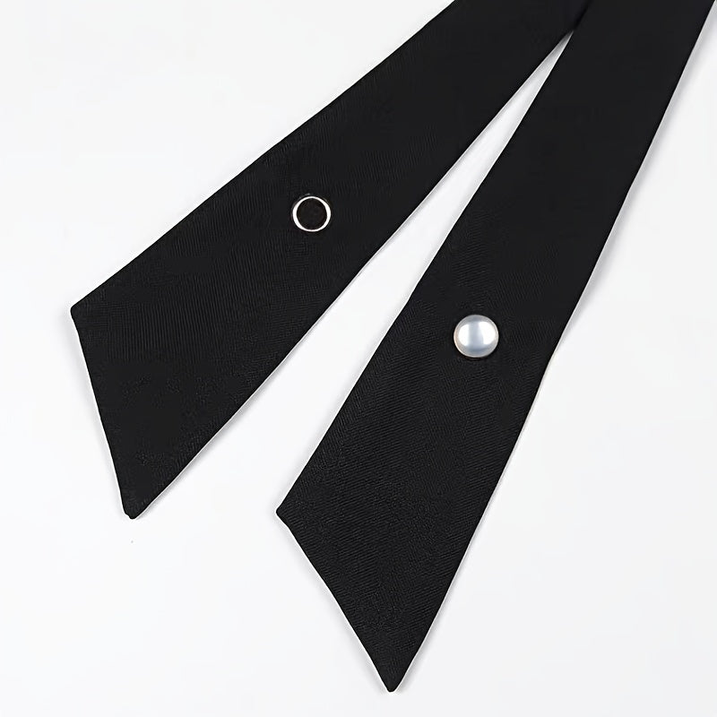 Solid Cross Tie Adjustable Bow Tie Girls Tie Women Accessories