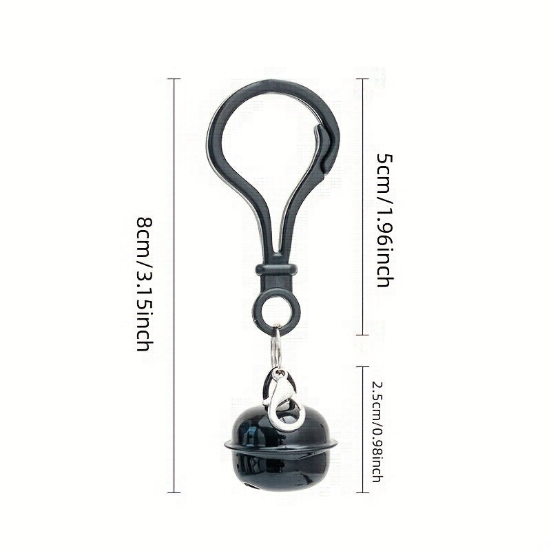 Colorful Plastic Key Chain Bell Pendant Keychain with Clasp