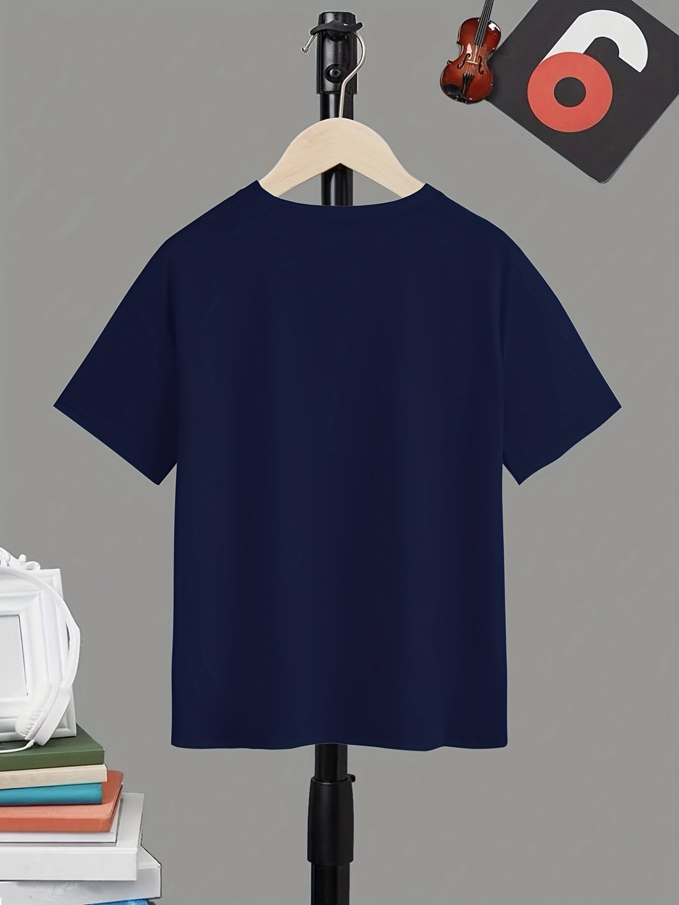 Breathable & Stretchy Boy's Solid T-Shirt for Summer