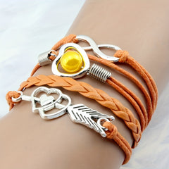 Cupid's Arrow Infinity Pearl Bracelet
