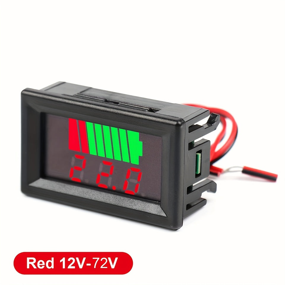 Car Charge Level Indicator Lithium Capacity Meter Tester LED Voltmeter