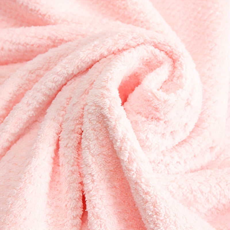 Soft Coral Fleece Bath Towel Highly Absorbent Skin-friendly Face Towel