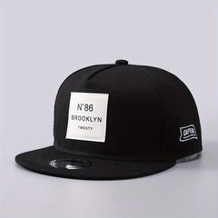 Label Patch Unisex Baseball Cap Hip Hop Block Snapback Hat Adjustable
