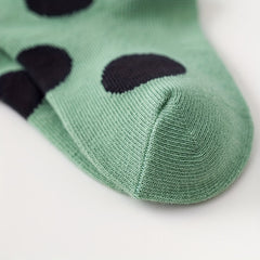 5 Pairs Kids Dot Pattern Crew Socks - Soft & Comfy Children's Socks