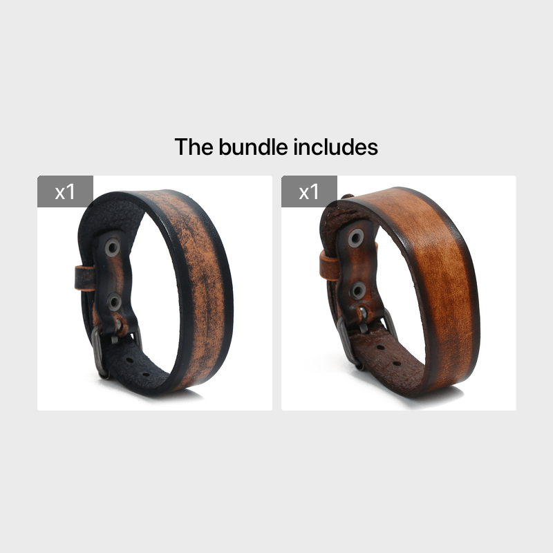 Retro Leather Bracelet Mens Cuff Bracelet Gift
