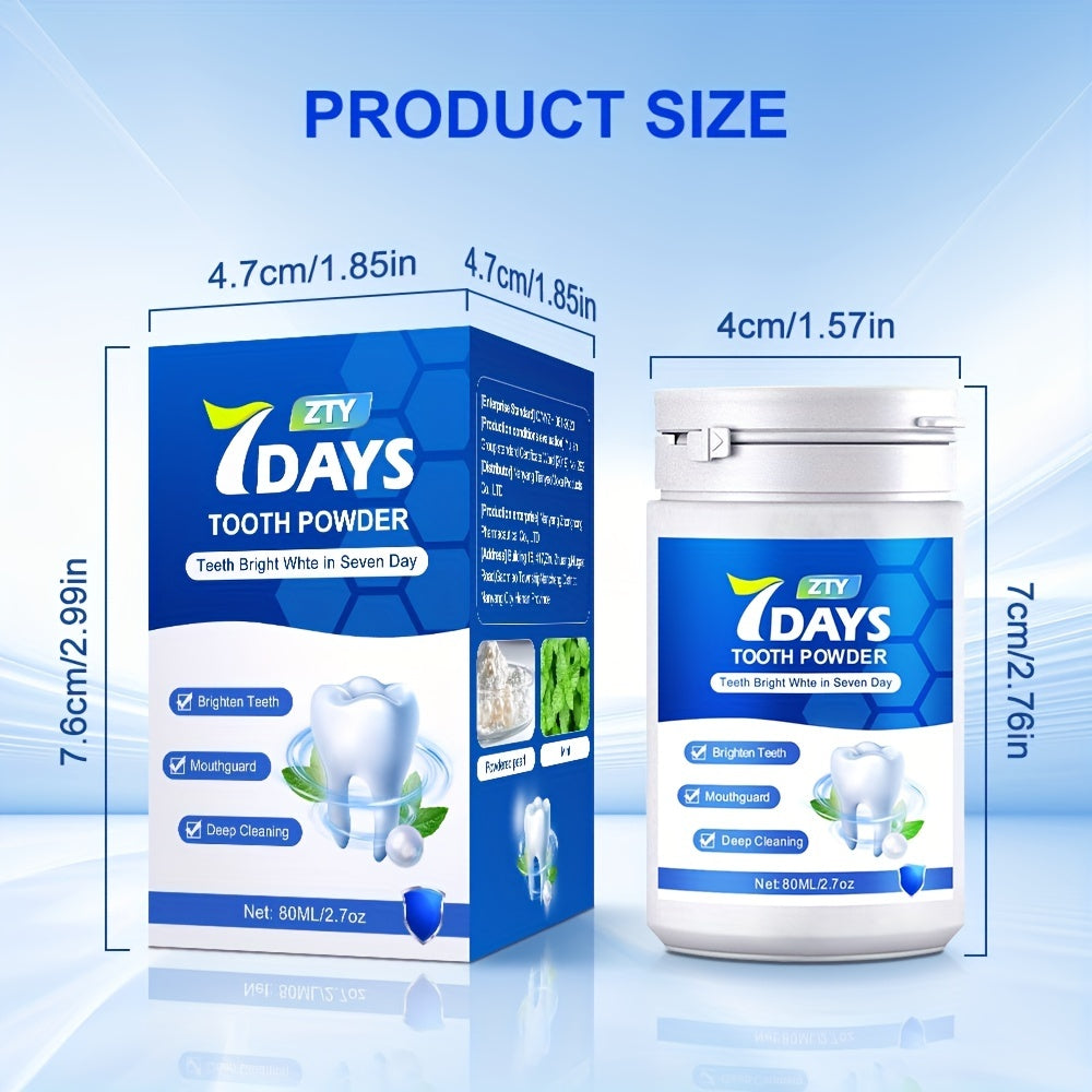 Mint Fresh Teeth Whitening Powder Tartar Oral Care Breath Freshener