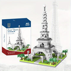 Eiffel Tower Model Building Blocks Toy - Educational Gift for Ages 6