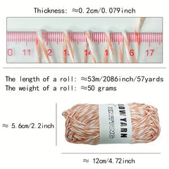 1 Skein Mixed Glow In The Dark Yarn for DIY Knitting and Crocheting