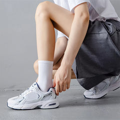 4 Pairs Classic Socks Casual & Comfy Solid Women's Stockings