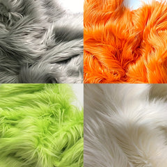 Artificial Fur Christmas Square Block Fur Patch Decoration Ribbon