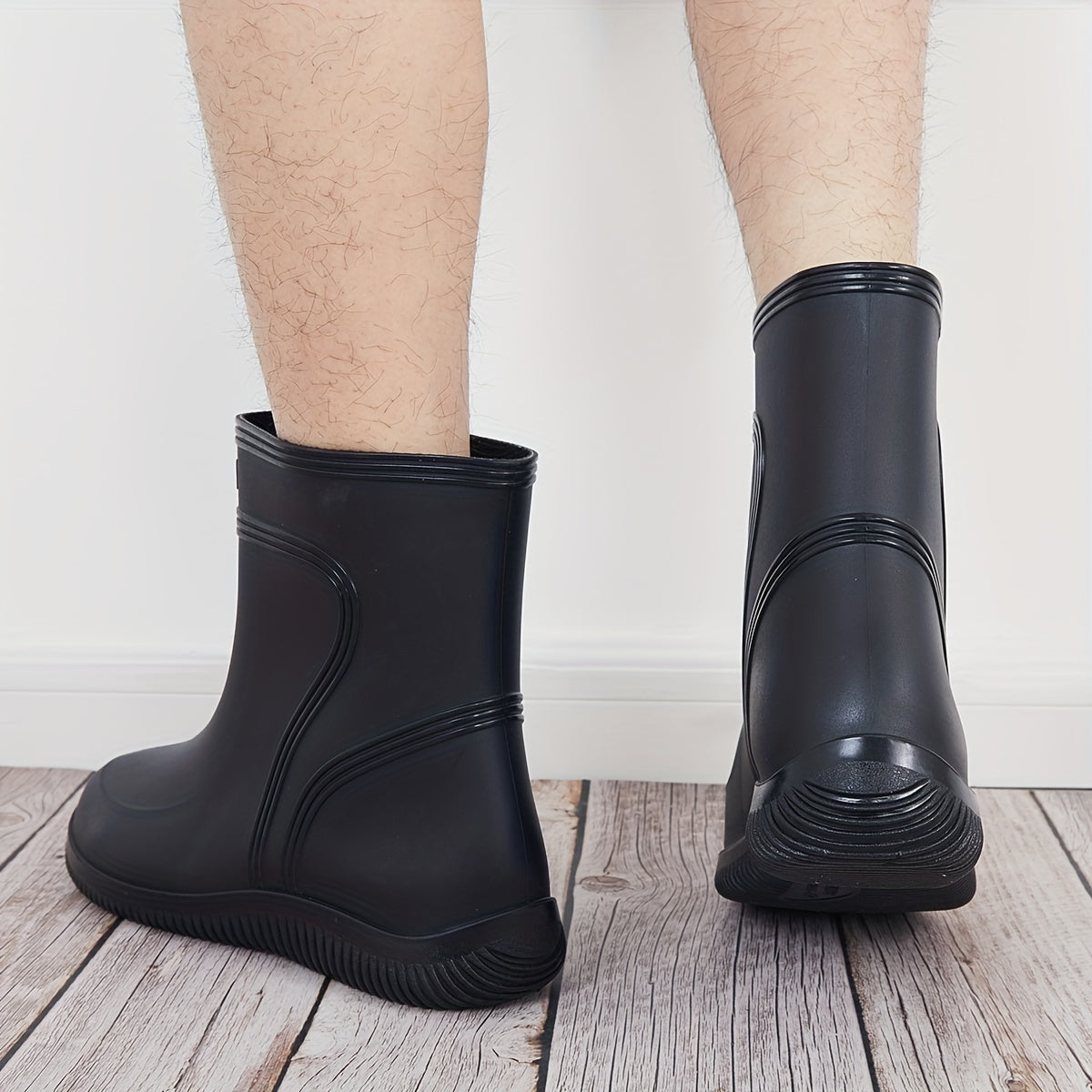 Men's Waterproof High Top Fishing Rain Boots