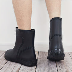 Men's Waterproof High Top Fishing Rain Boots