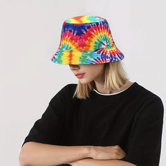 Colorful Tie Dye Bucket Hat Hip Hop Unisex Sun Hats