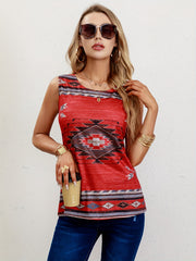  Southwestern Print Tank Top