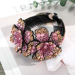 Rhinestone Flower Hair Clip for Women Birthday