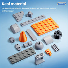 Space Rocket Building Block Model Easy to Assemble Holiday Gift