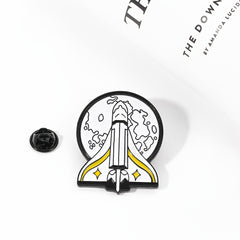 Rocket Pattern Seam Button Pins For Jeans Pants