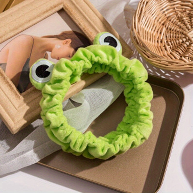 1pc Frog Cartoon Hairband Women's Face Headband Hairband