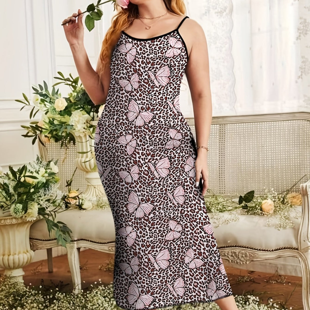  Leopard & Butterfly Nightdress
