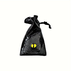 Crocodile Pattern Drawstring Dice Pouch Coin Storage Bag