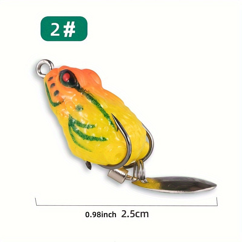 Bionic Frog Lure Double Hook Blade Fishing Accessories