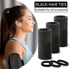 100 Large Hair Ties for Thick Hair Elastic Hair Bands No Seamless