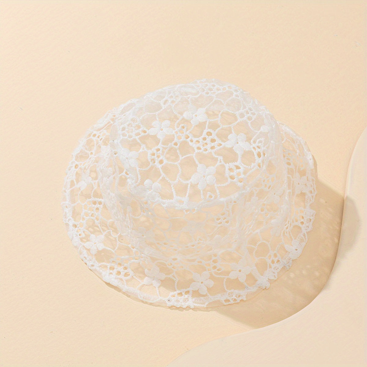 Floral Embroidery Bucket Hat Mesh Sunscreen Basin Hat Women