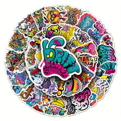 50pcs Street Graffiti Stickers DIY Phone Case Luggage Waterproof Stic