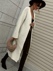  Open Front Long Sleeve Cardigan