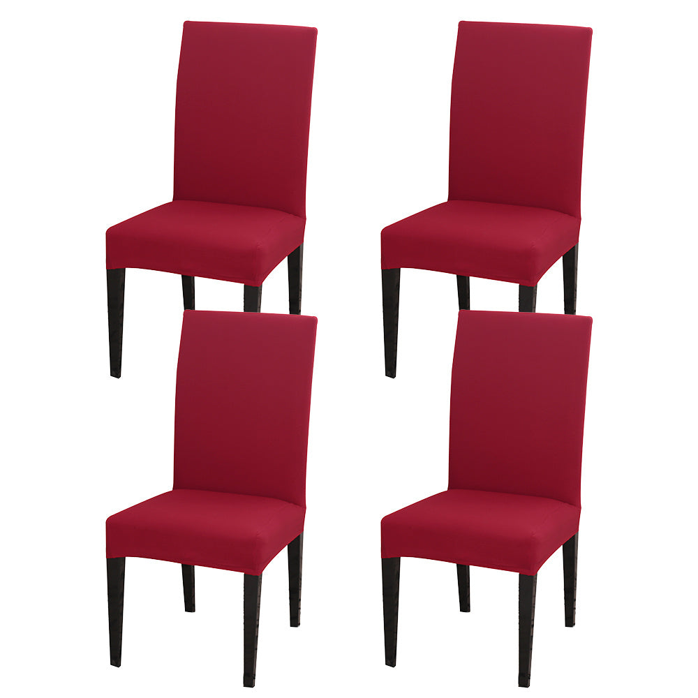 Milk Silk Elastic Chair Slipcover Set for Home Dining Wedding Office