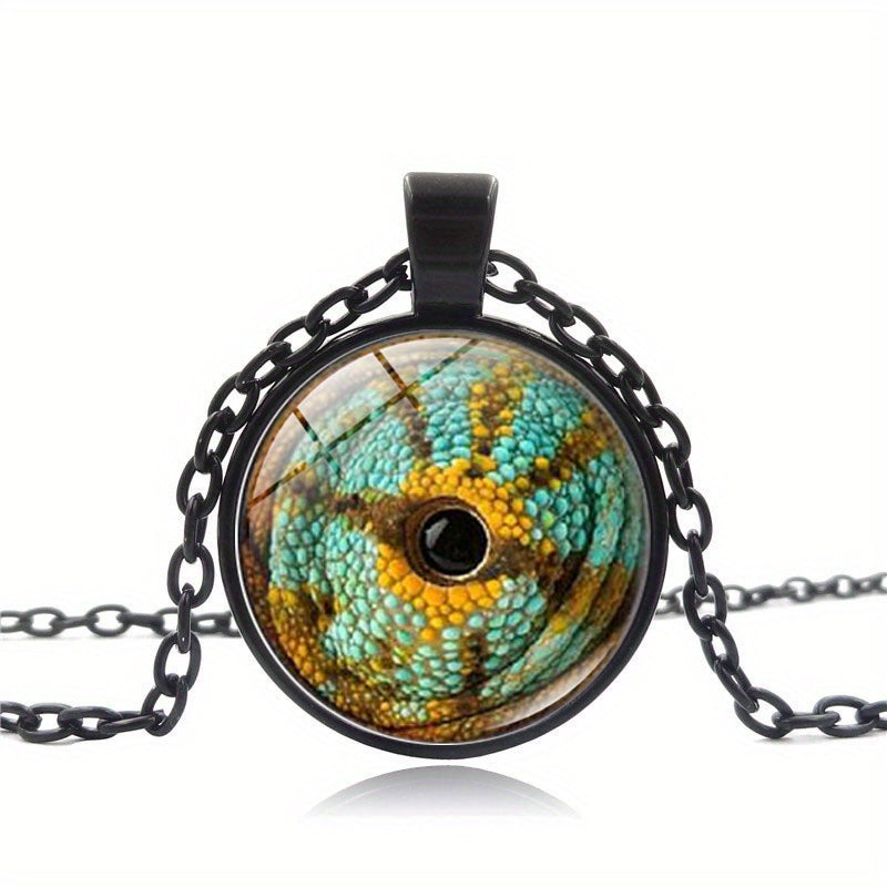 Cat Eye Dragon Eye Necklace Men Women Time Gemstone Pendant Clavicle Chain