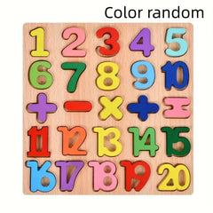 Wooden Alphabet Puzzle for Kids - Early Education Building Blocks